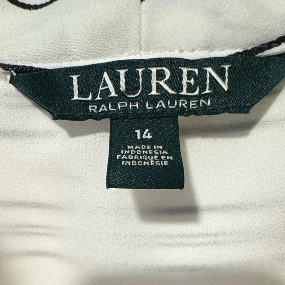 🔥 NWT Lauren Ralph Lauren stripped shirt dress size 14 - Picture 11 of 11
